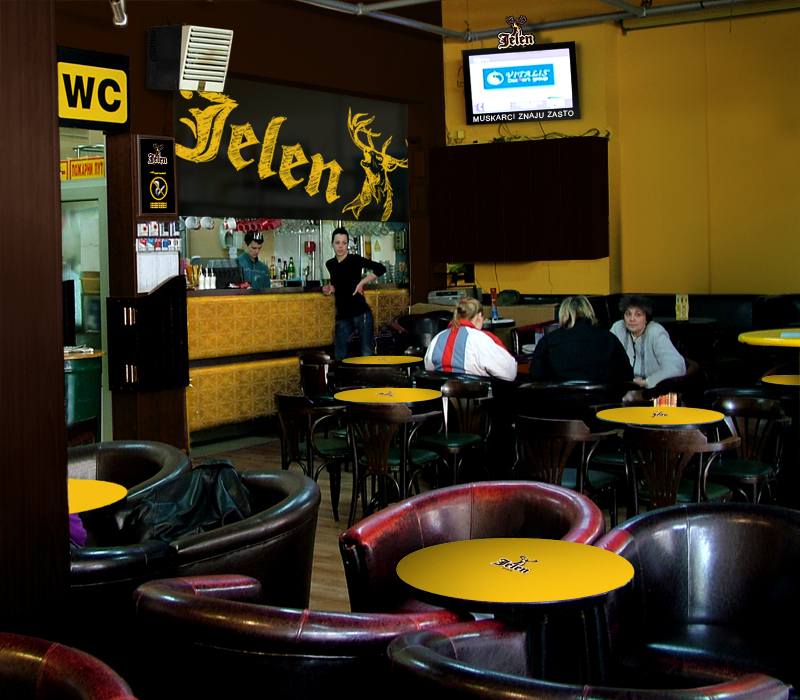 Jelen, Beer, Brending, cafe, pub