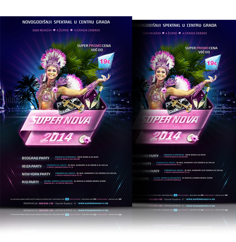 New Year, banner, poster, flyer